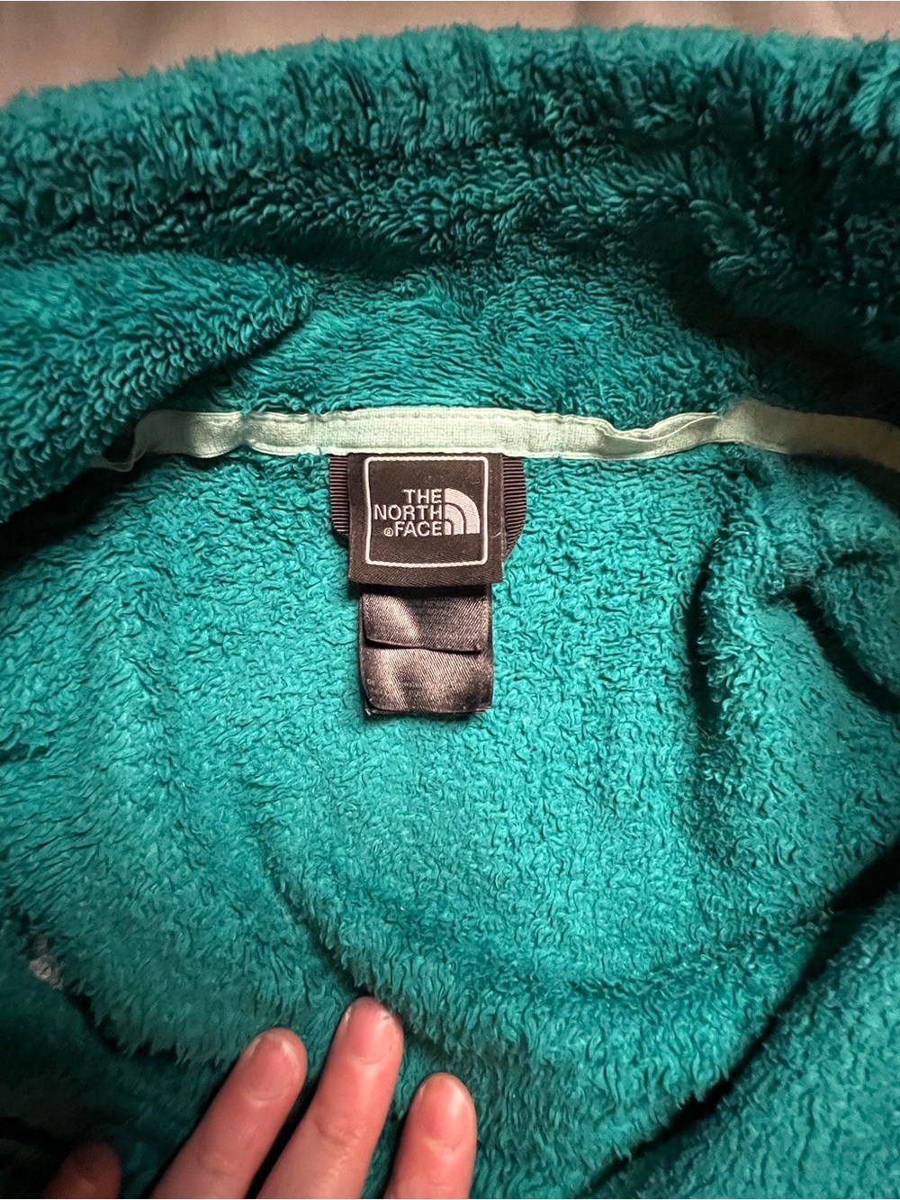 Teal North Face Fleece Jacket - Picture 7 of 11